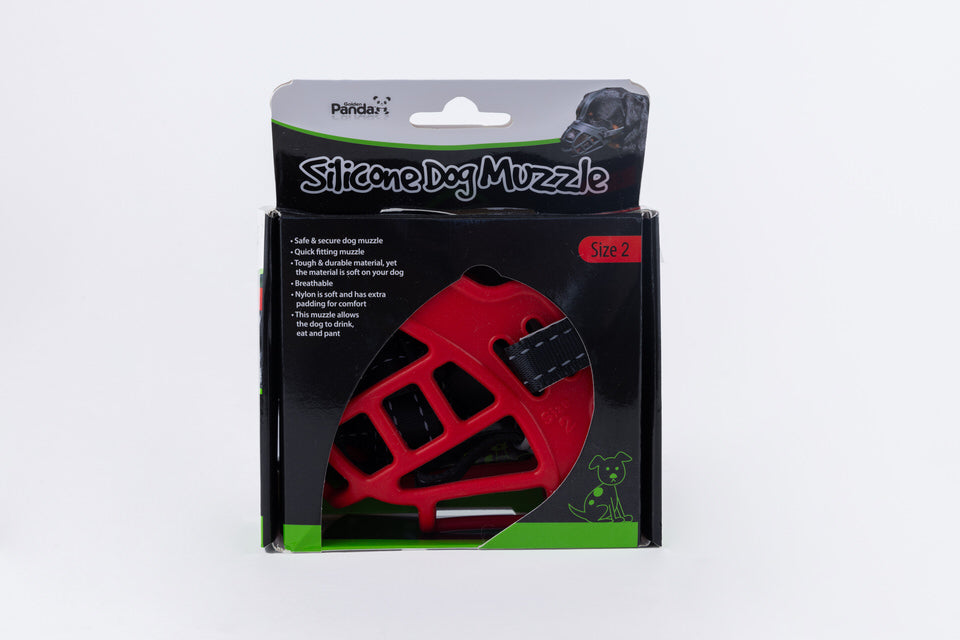 Bozal rojo para mascotas