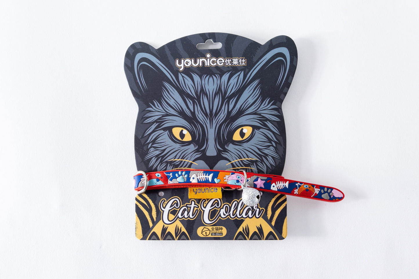 Collar para gatos happy Kitty rojo