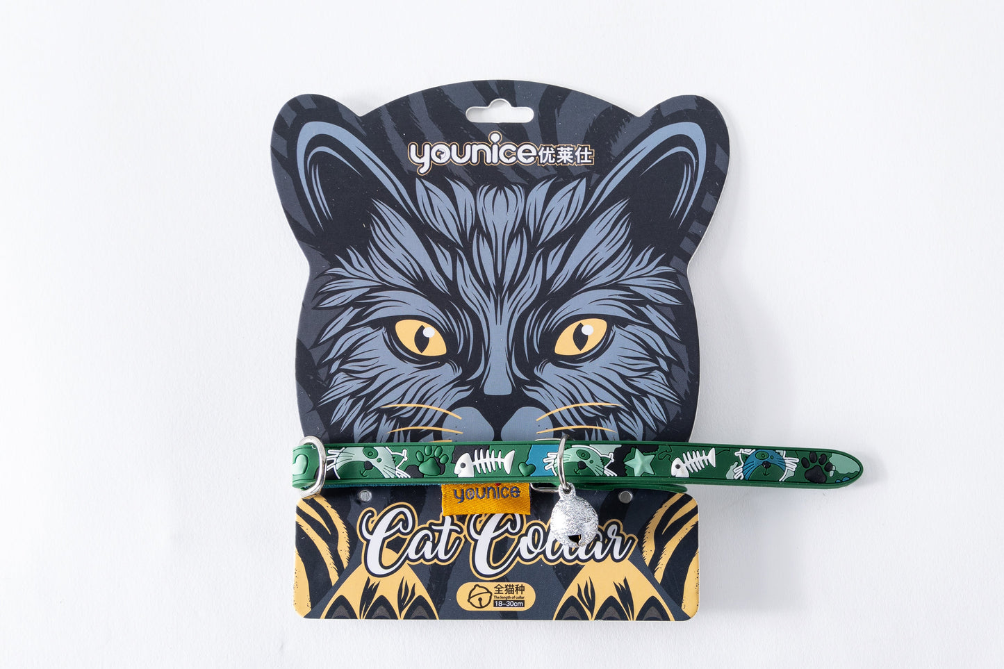 Collar para gatos happy Kitty verde