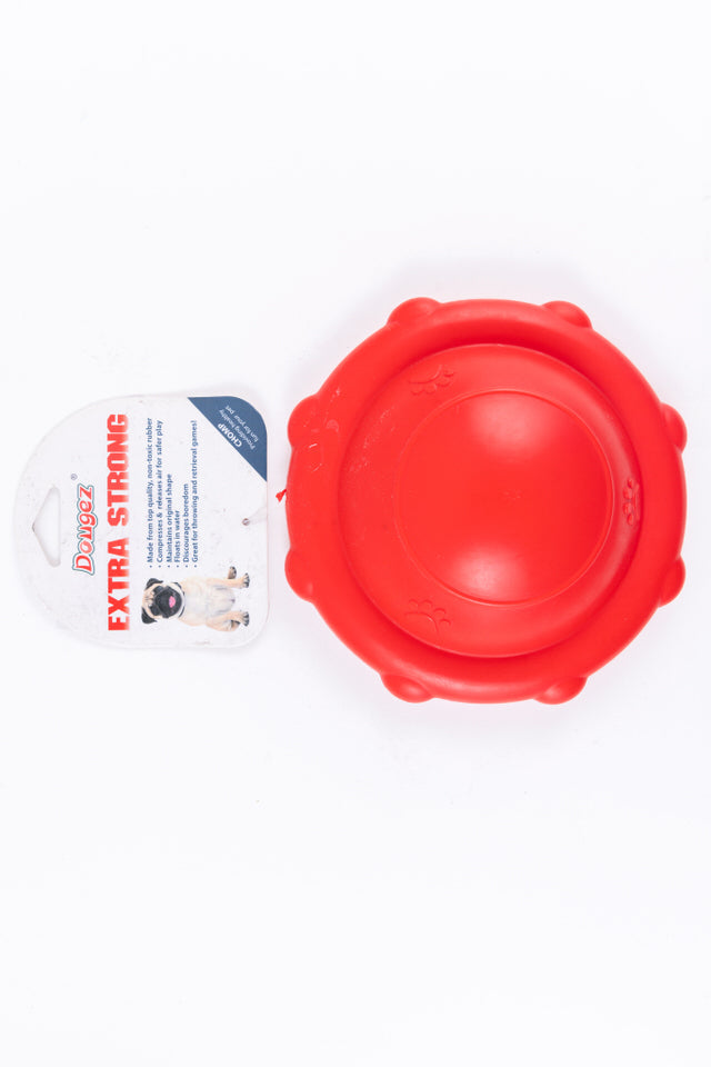 Juguete rojo para perros UFO