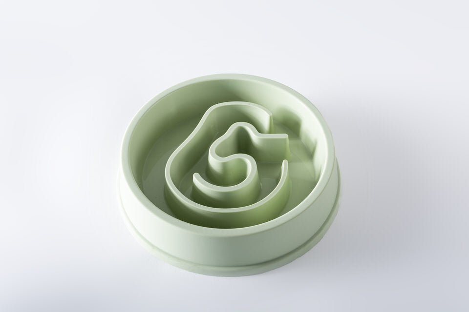 Slow food for pets with a shape of an ear