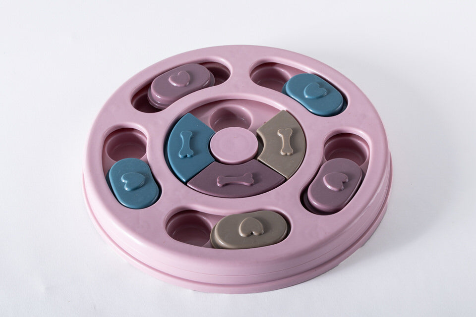 Bandeja para comer lento para perros y gatos circular o redonda