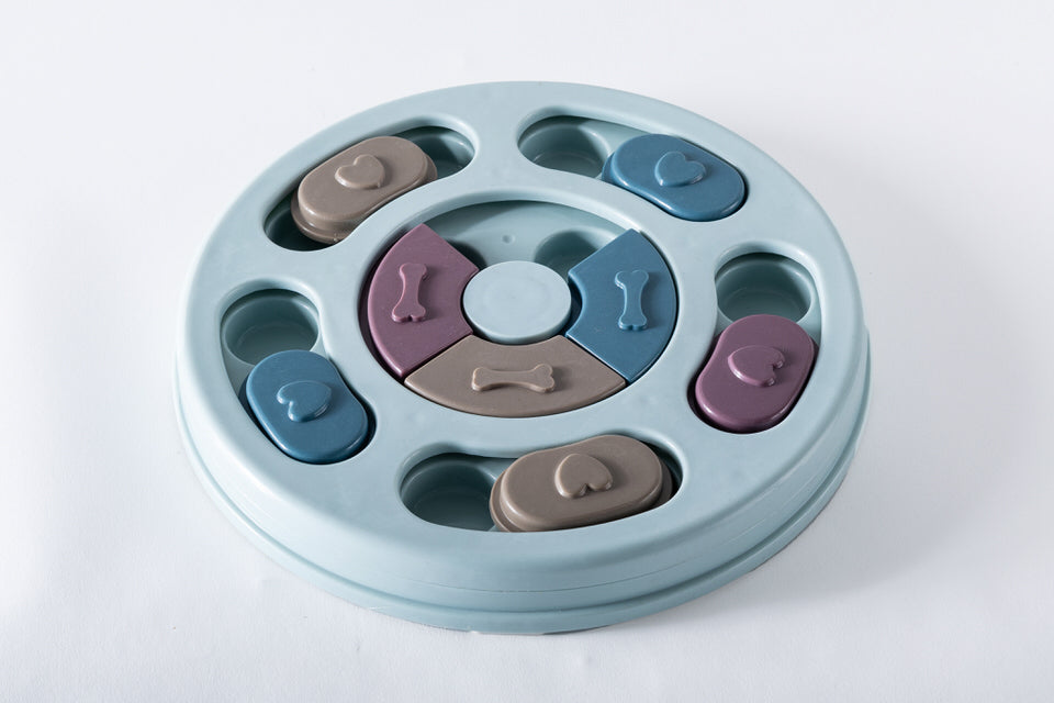 Bandeja de coemr lento para mascotas circular