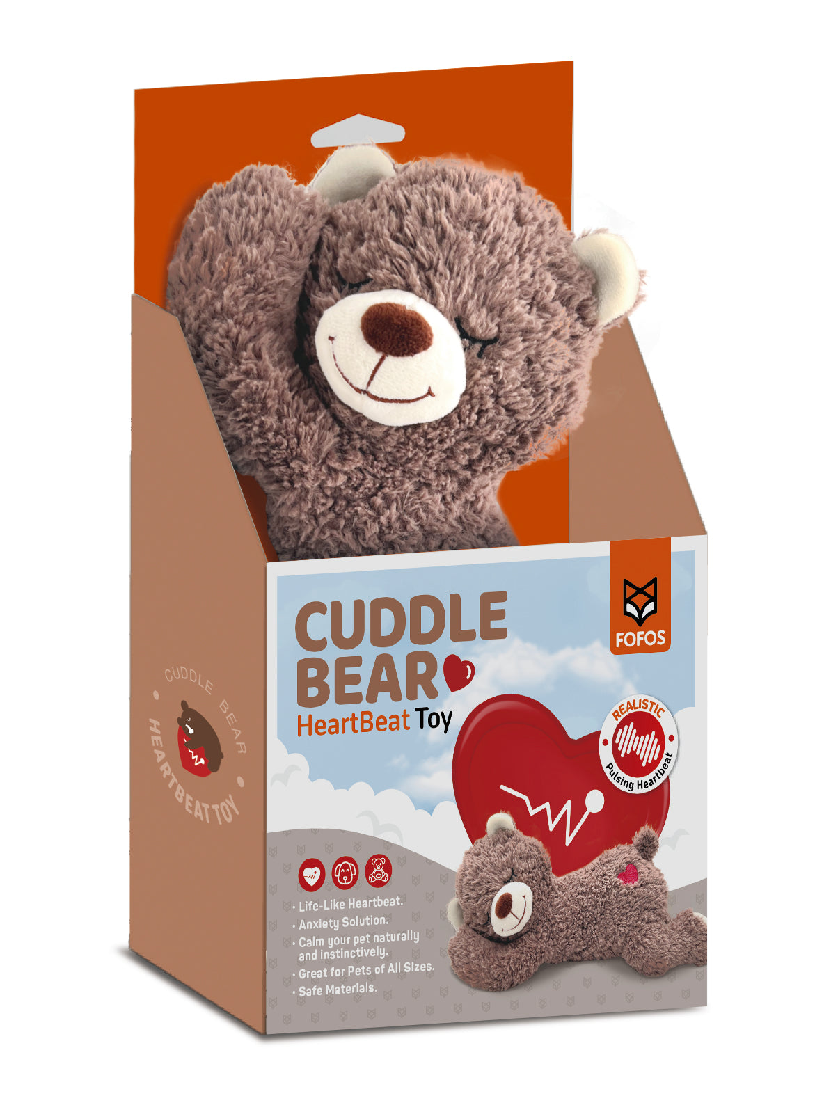 FOFOS HEARTBEAT BEAR PLUSH TOY
