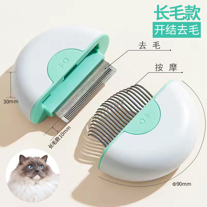 Peine para gato de color verde