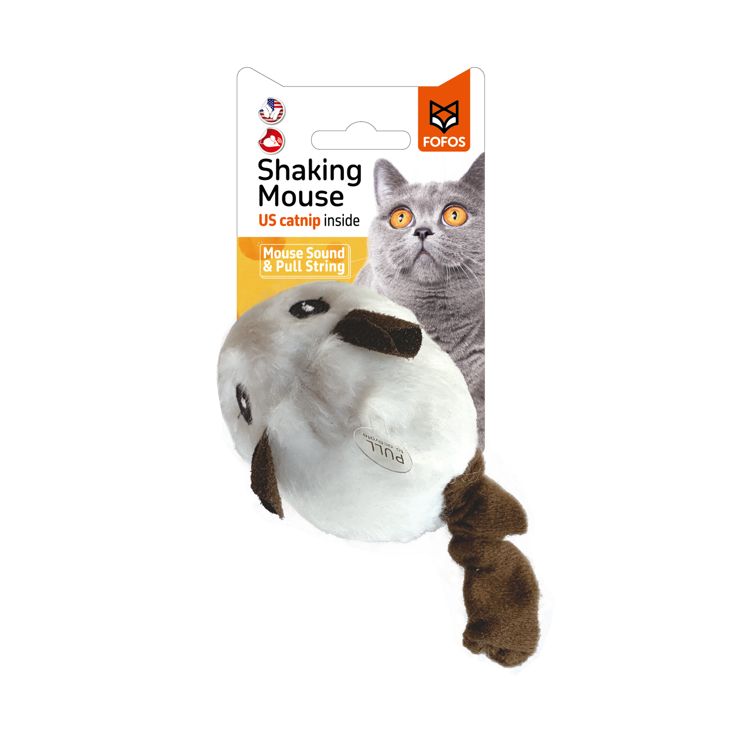 FOFOS Pull String & sound chip Mouse - White