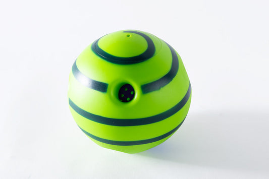 Bola verde grande con sonido divertido