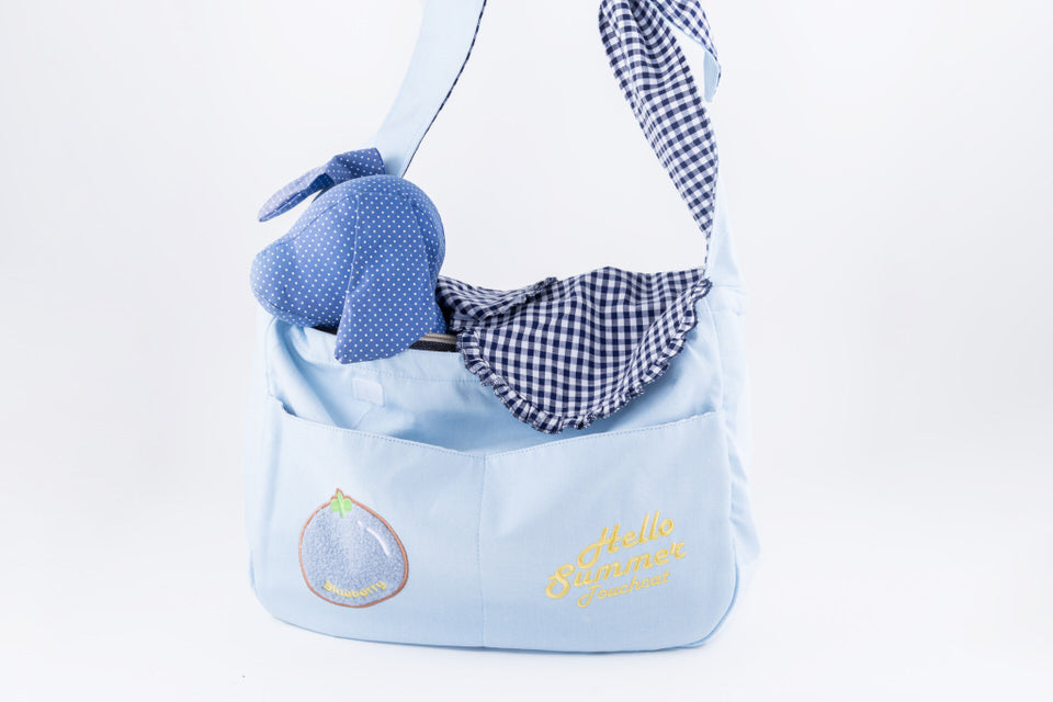 Light blue shoulder bag TouchDog