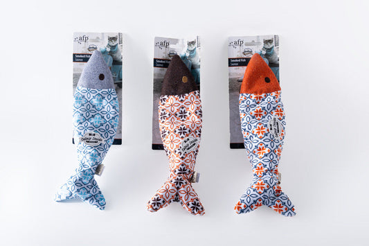 Peluche de pez para gato con Catnip