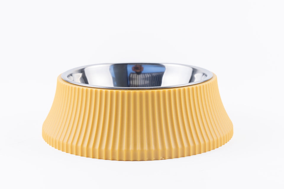 Roman Double Stainless Steel Pet Bowl Blue 