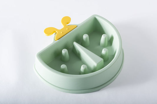 Plato para comer lento de mascotas en forma de Mariquita